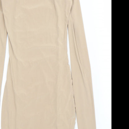 Preworn Womens Beige   Bodycon  Size 6