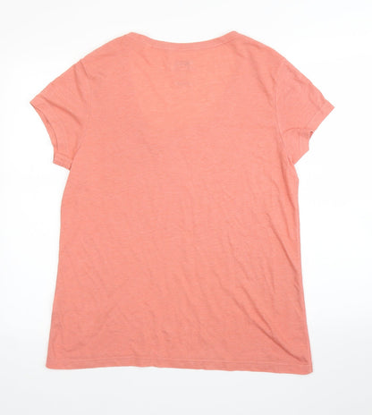 Womens UK Size 4 Jack Wills Pink Basic T-Shirt