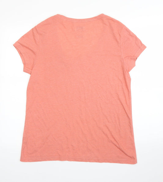 Womens UK Size 4 Jack Wills Pink Basic T-Shirt