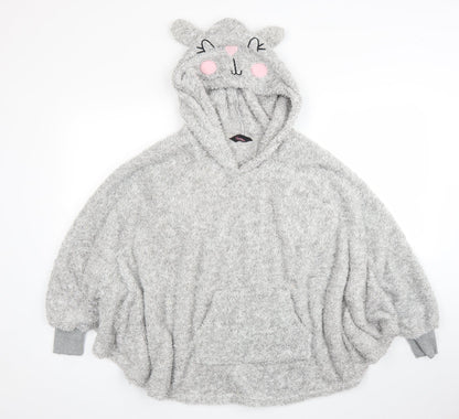 Feel Fabulous Womens Grey   Cardigan Jumper Size 10  - Poncho