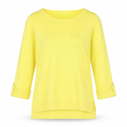 Womens UK Size 10 F&F Yellow Pullover Jumper