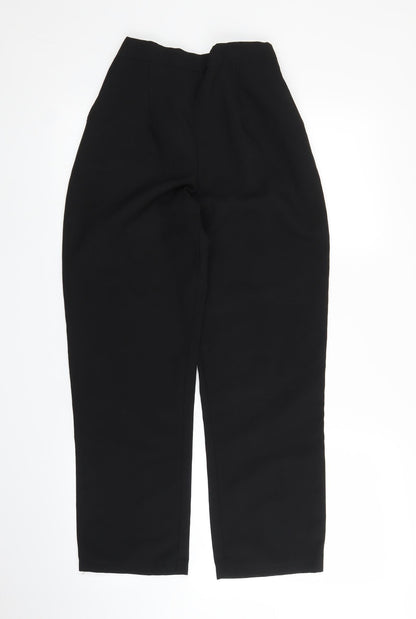 Womens UK Size 10 Preworn Regular Fit  Black Trousers
