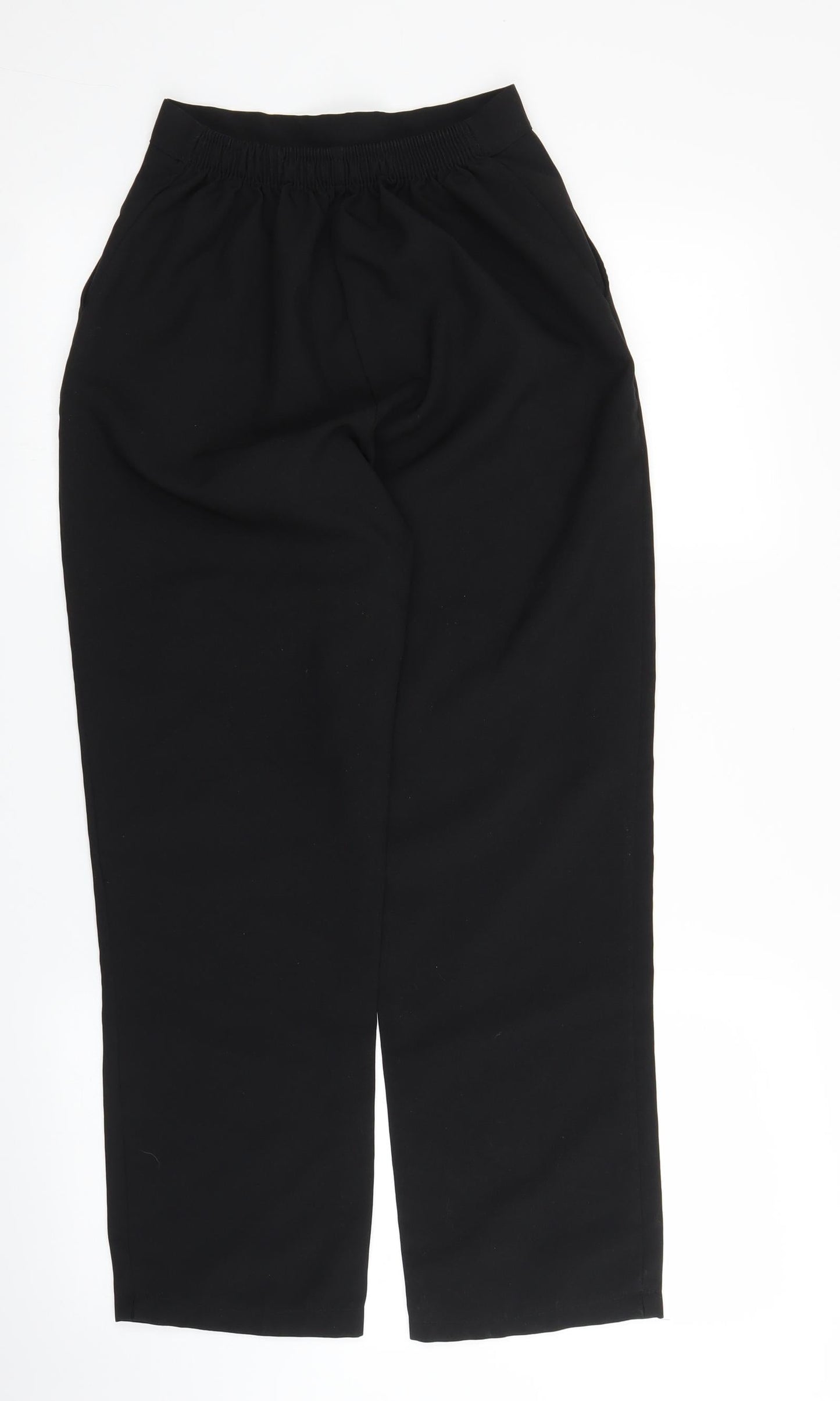 Womens UK Size 10 Preworn Regular Fit  Black Trousers