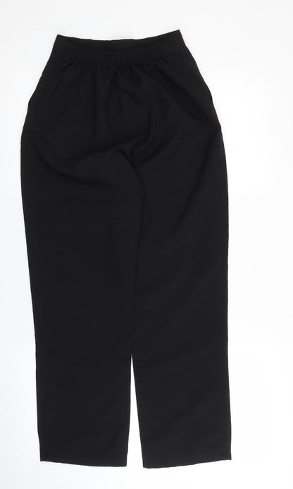 Womens UK Size 10 Preworn Regular Fit  Black Trousers