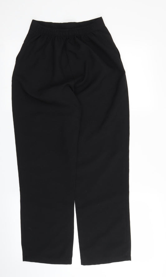 Womens UK Size 10 Preworn Regular Fit  Black Trousers