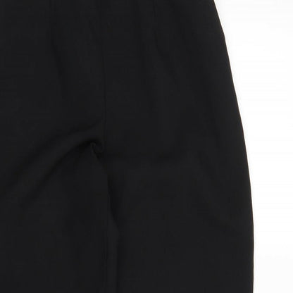 Womens UK Size 10 Preworn Regular Fit  Black Trousers