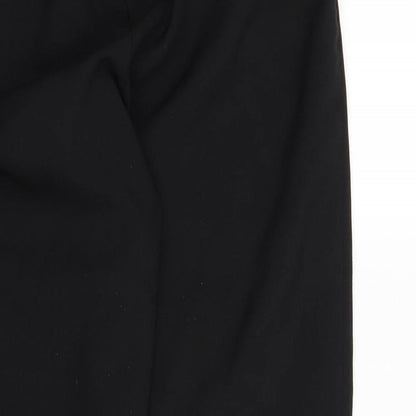 Womens UK Size 10 Preworn Regular Fit  Black Trousers