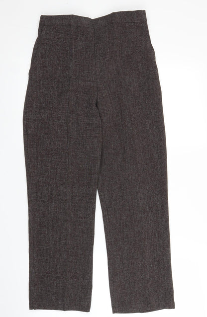 Womens UK Size 10 Preworn Regular Fit  Brown Trousers
