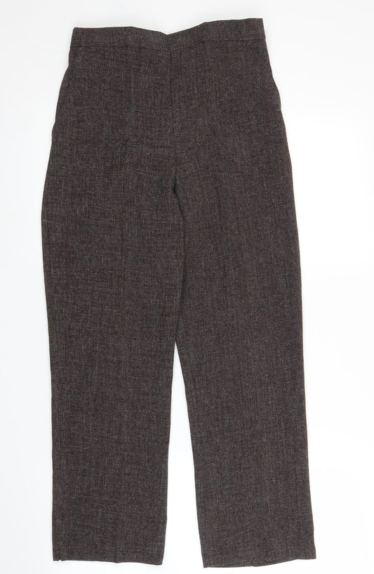 Womens UK Size 10 Preworn Regular Fit  Brown Trousers