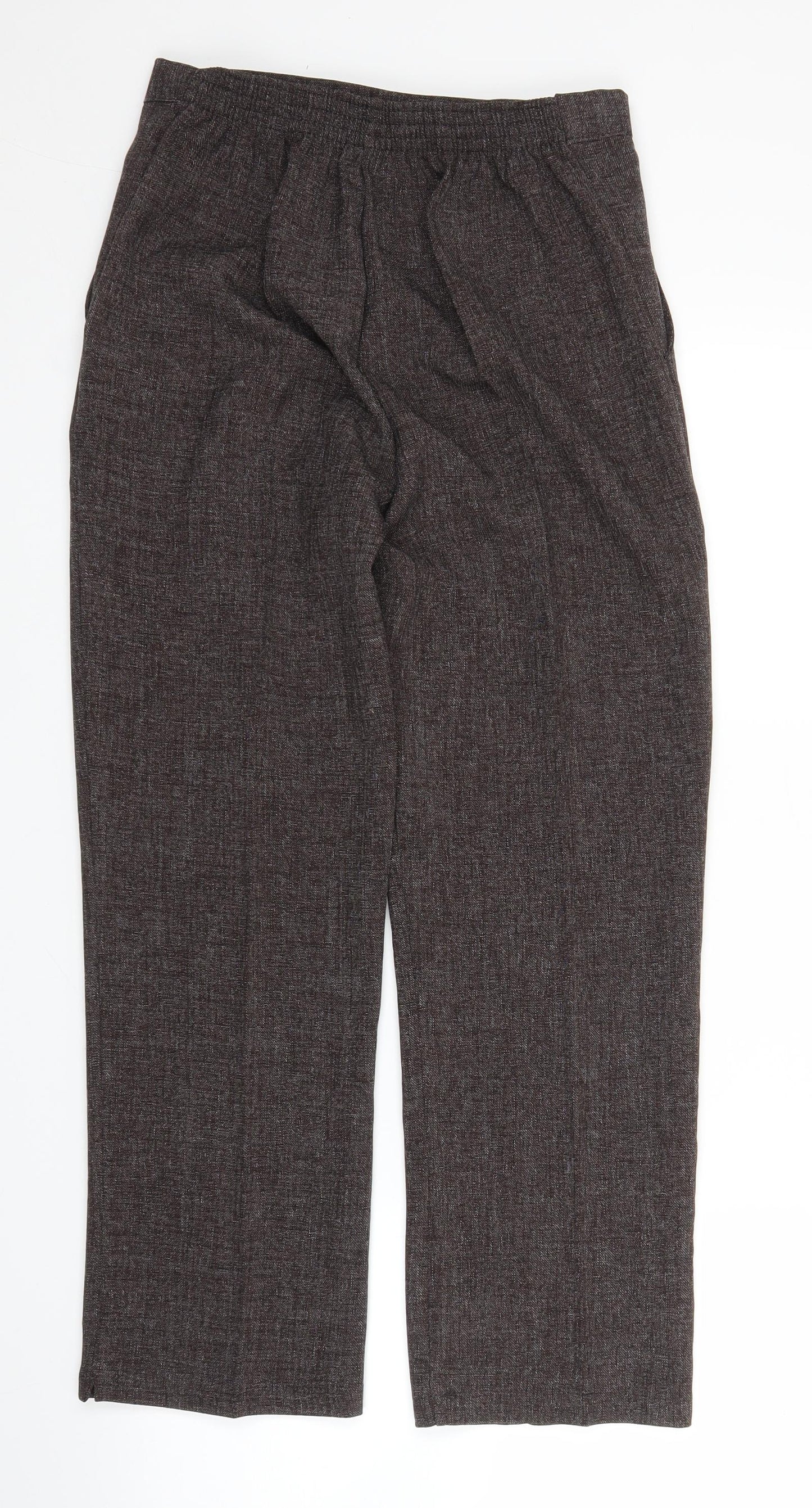 Womens UK Size 10 Preworn Regular Fit  Brown Trousers