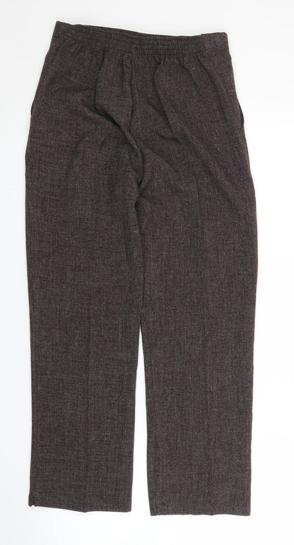 Womens UK Size 10 Preworn Regular Fit  Brown Trousers