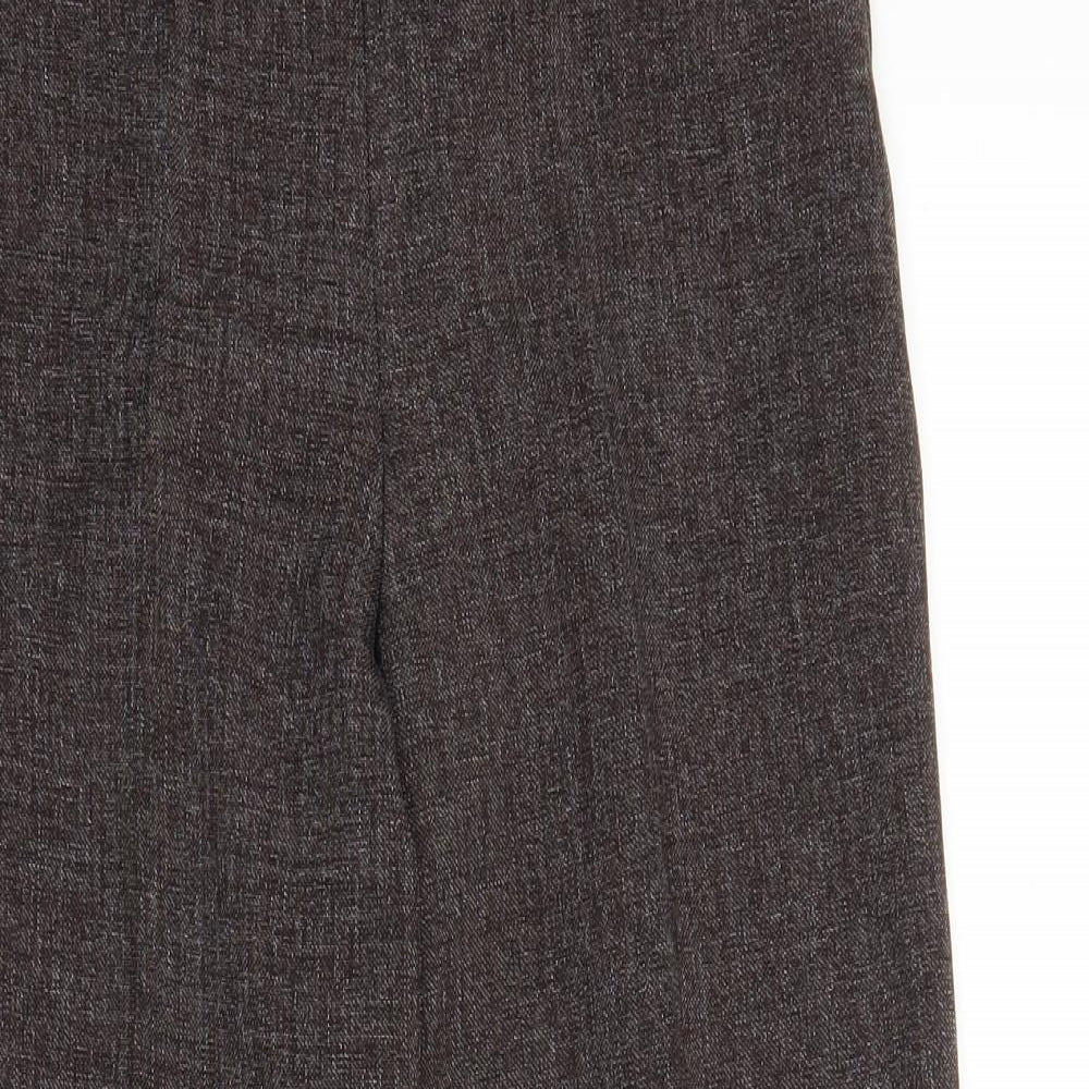 Womens UK Size 10 Preworn Regular Fit  Brown Trousers
