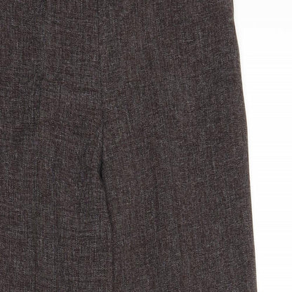 Womens UK Size 10 Preworn Regular Fit  Brown Trousers