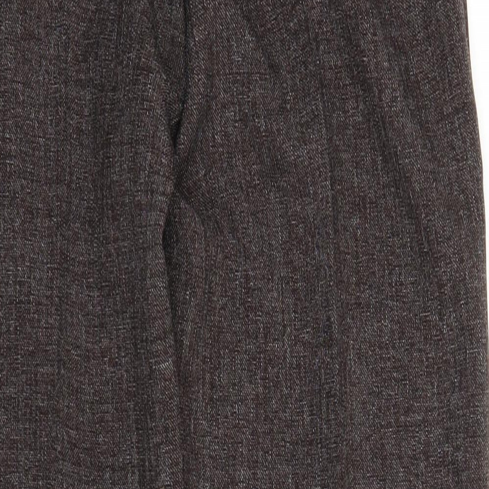 Womens UK Size 10 Preworn Regular Fit  Brown Trousers