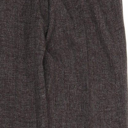 Womens UK Size 10 Preworn Regular Fit  Brown Trousers