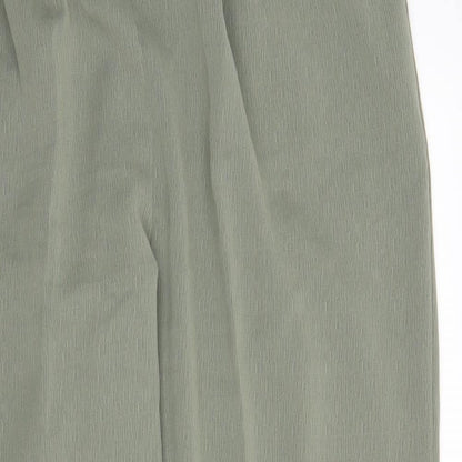 Womens UK Size 20 Design Essentials Regular Fit Capri Green Trousers