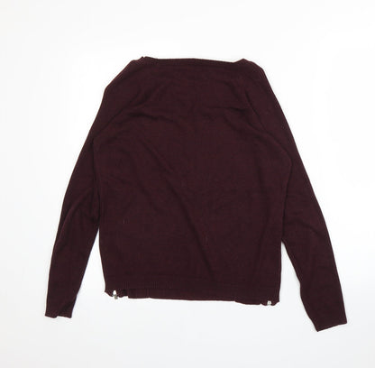 Womens UK Size 12 New Look Purple Pullover Jumper
