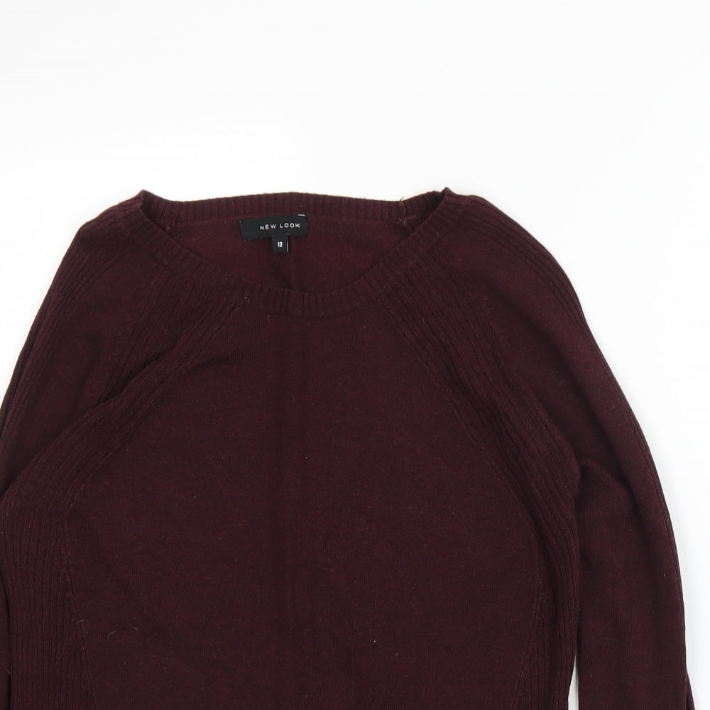 Womens UK Size 12 New Look Purple Pullover Jumper
