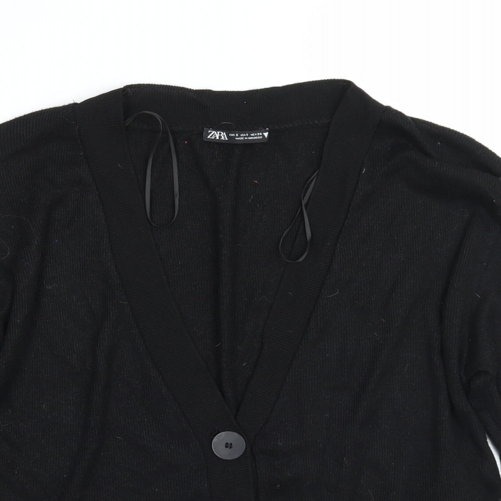 Womens UK Size S Zara Blue Cardigan Jumper