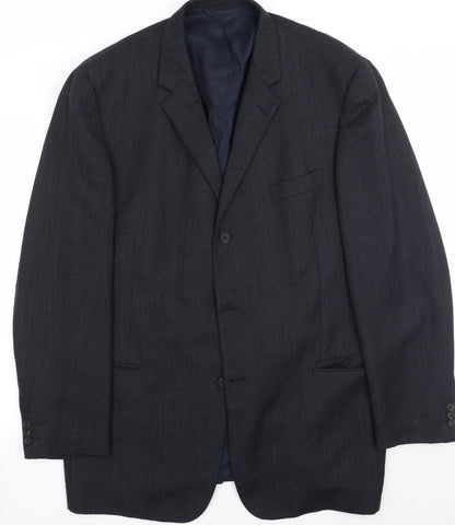 Mens UK Size  Preworn Regular Black Suit Jacket