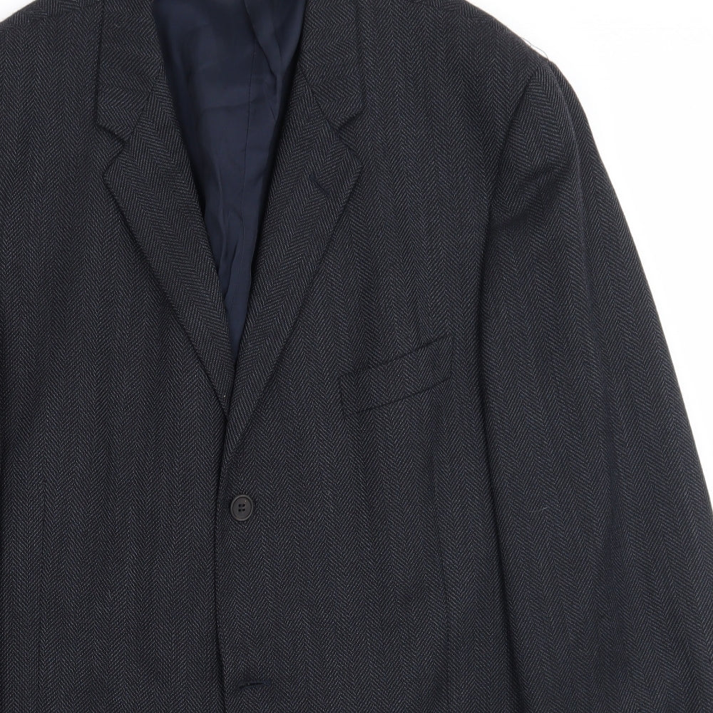 Mens UK Size  Preworn Regular Black Suit Jacket
