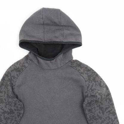 DECATHLON Girls Grey   Pullover Hoodie Size 10 Years