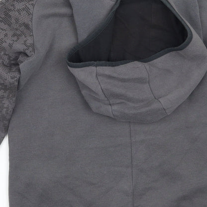 DECATHLON Girls Grey   Pullover Hoodie Size 10 Years