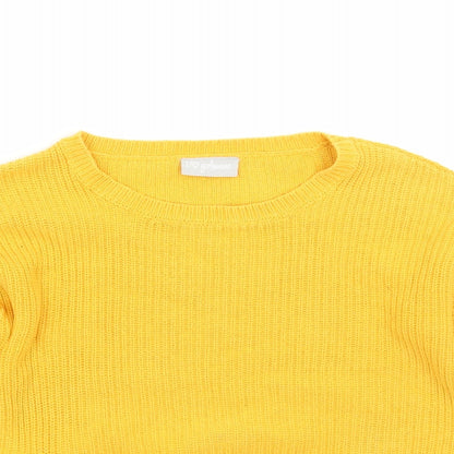 Matalan Girls Yellow   Pullover Jumper Size 6 Years