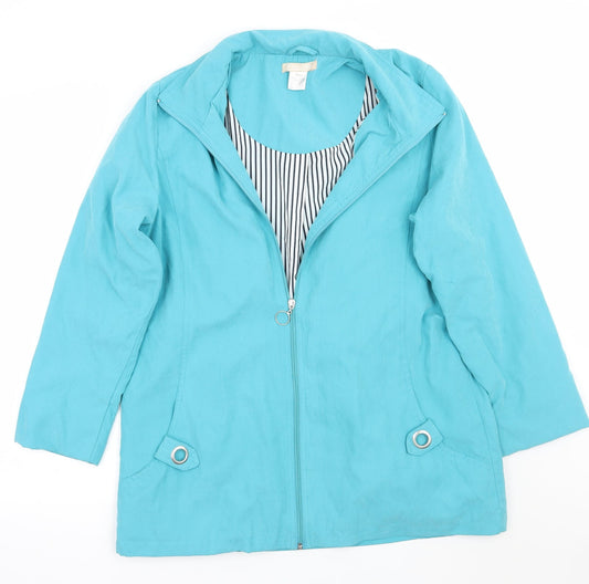 Daxon Womens Blue   Jacket Coat Size 12