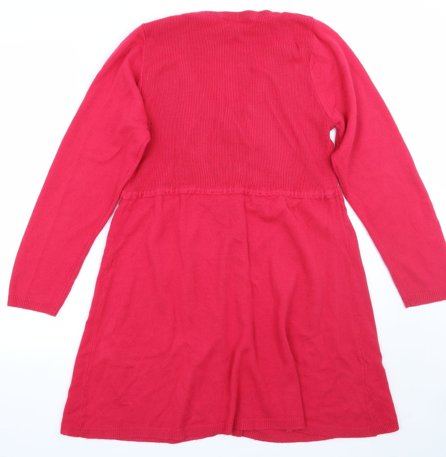 Womens UK Size 14 casual comfort Pink Cardigan Jumper