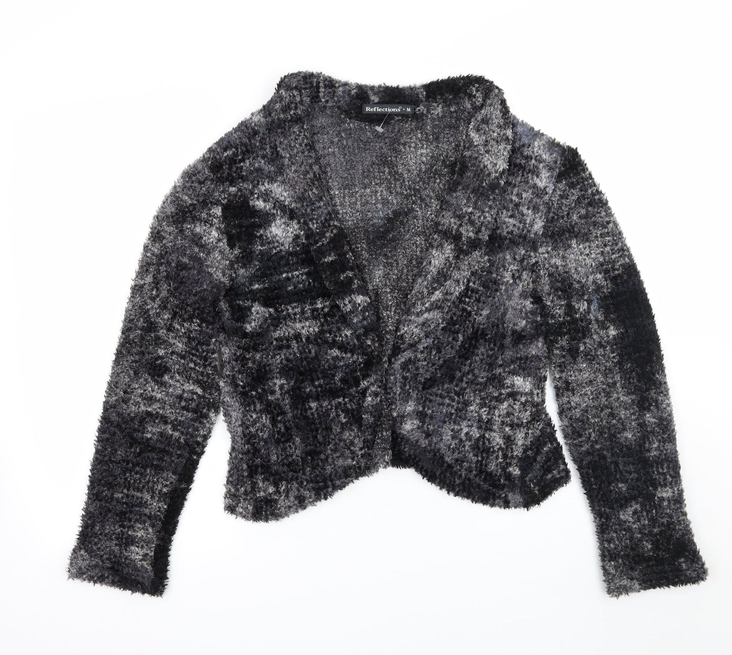 Womens UK Size M Reflections Grey Cardigan Jumper