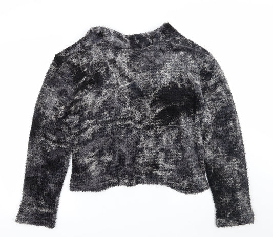 Womens UK Size M Reflections Grey Cardigan Jumper