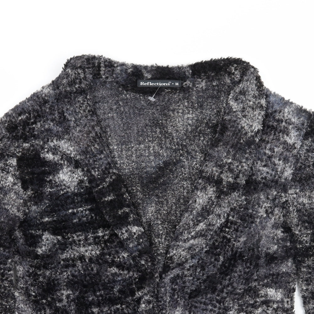 Womens UK Size M Reflections Grey Cardigan Jumper