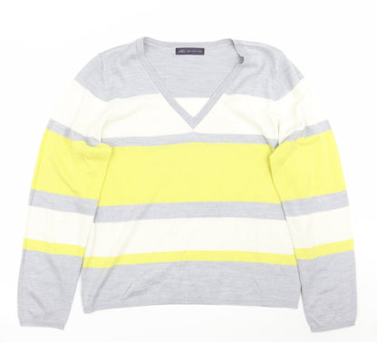 Womens UK Size 14 Marks and Spencer Grey Pullover Jumper