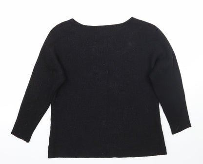Womens UK Size M H&M Black Pullover Jumper