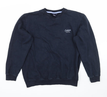 Cotton Traders Womens Blue   Pullover Jumper Size M