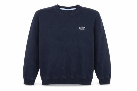 Womens UK Size M Cotton Traders Blue Pullover Jumper