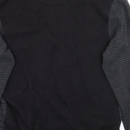 BHS Mens Grey Striped  Pullover Jumper Size L