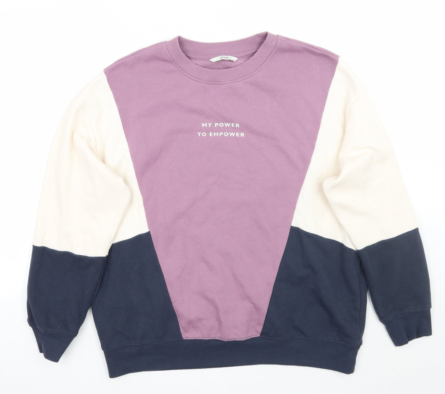 George Womens Purple   Pullover Jumper Size L