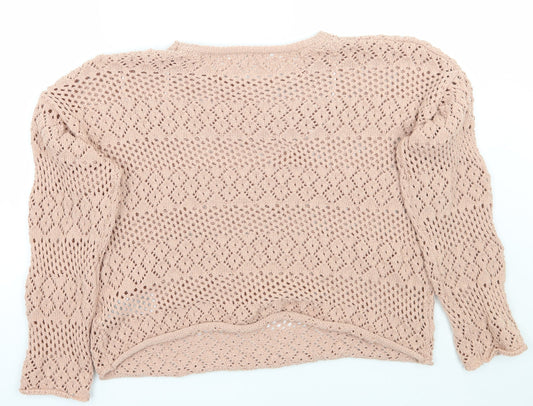 Primark Womens Pink   Pullover Jumper Size L