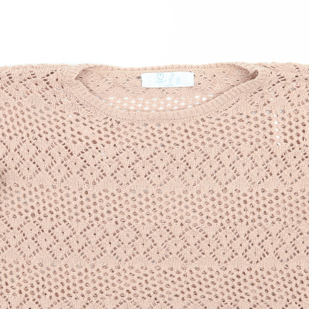 Primark Womens Pink   Pullover Jumper Size L