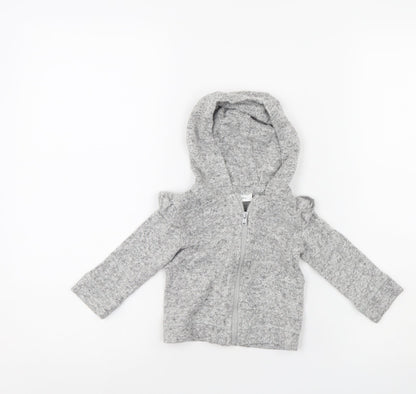 Fred & Flo  Grey   Full Zip Jumper Size 3-6 Months  - hoodie