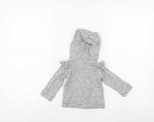 Fred & Flo  Grey   Full Zip Jumper Size 3-6 Months  - hoodie