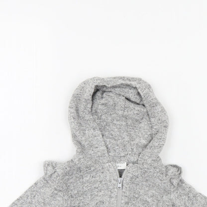 Fred & Flo  Grey   Full Zip Jumper Size 3-6 Months  - hoodie