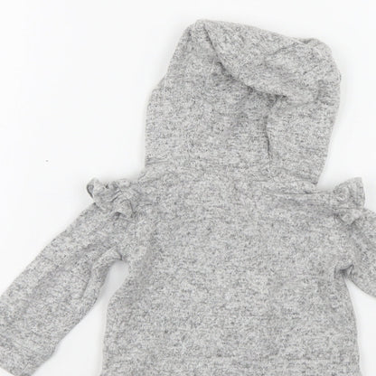 Fred & Flo  Grey   Full Zip Jumper Size 3-6 Months  - hoodie