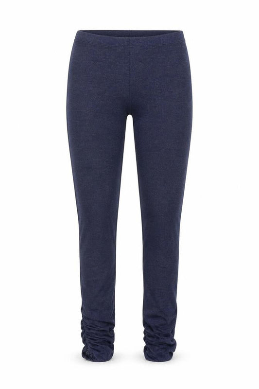 Front view of Papaya women’s blue leggings, size UK 10, 31-inch leg