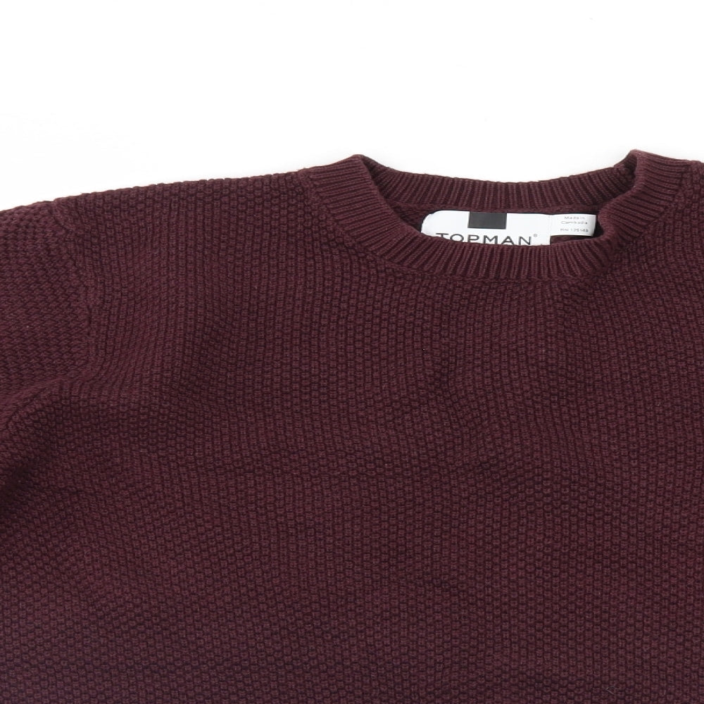Topman Mens Purple   Pullover Jumper Size M