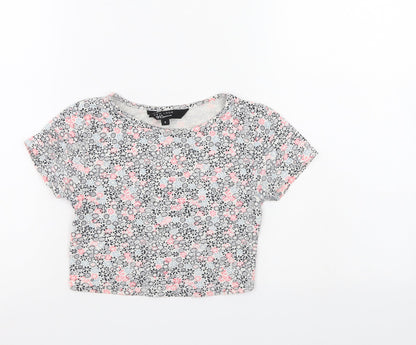 New Look Girls Multicoloured Floral  Camisole T-Shirt Size 9 Years