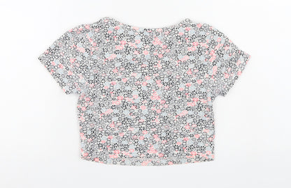 New Look Girls Multicoloured Floral  Camisole T-Shirt Size 9 Years