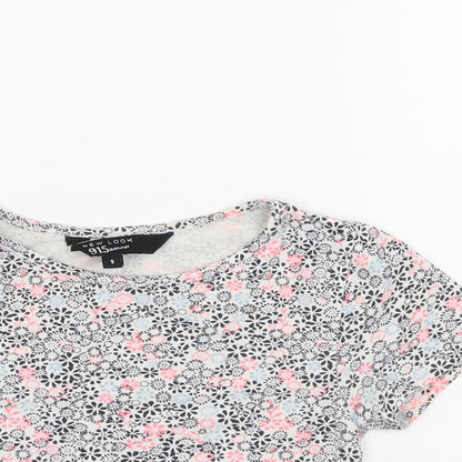New Look Girls Multicoloured Floral  Camisole T-Shirt Size 9 Years